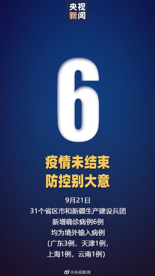 31个省份新增21例均为境外输入/31个省份新增46例 其中境外输入11例