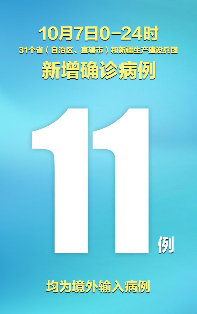 31省市新增11例境外输入涉9省(31省新增11例 均为境外输入)