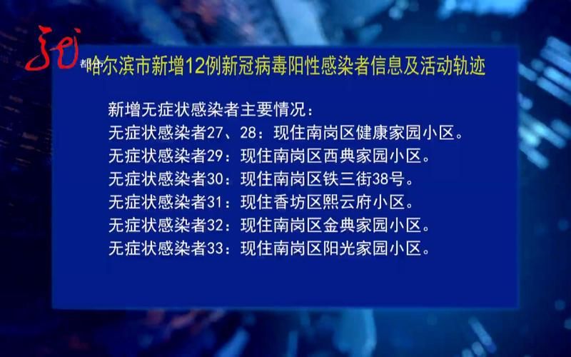 黑龙江省哈尔滨市南岗区最新疫情趋势:寻找同轨迹人员/哈尔滨疫情南岗区最新消息公告