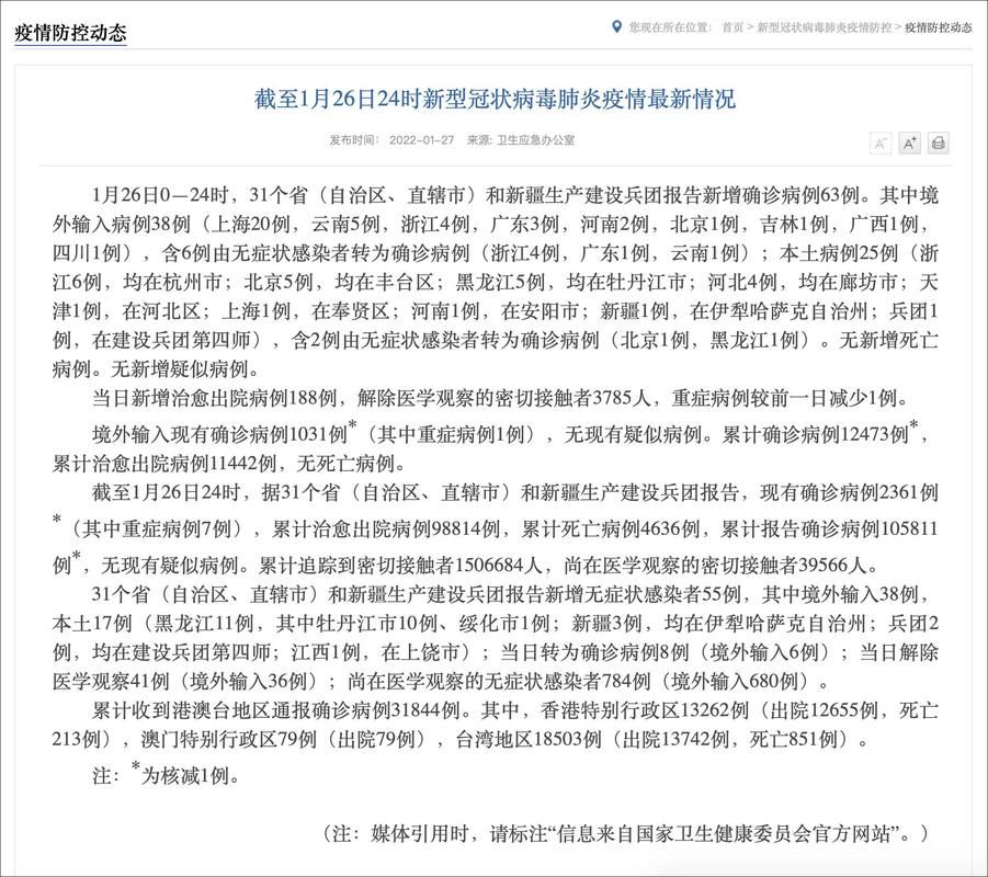 31省份今日最新疫情数据/31省最新疫情情况