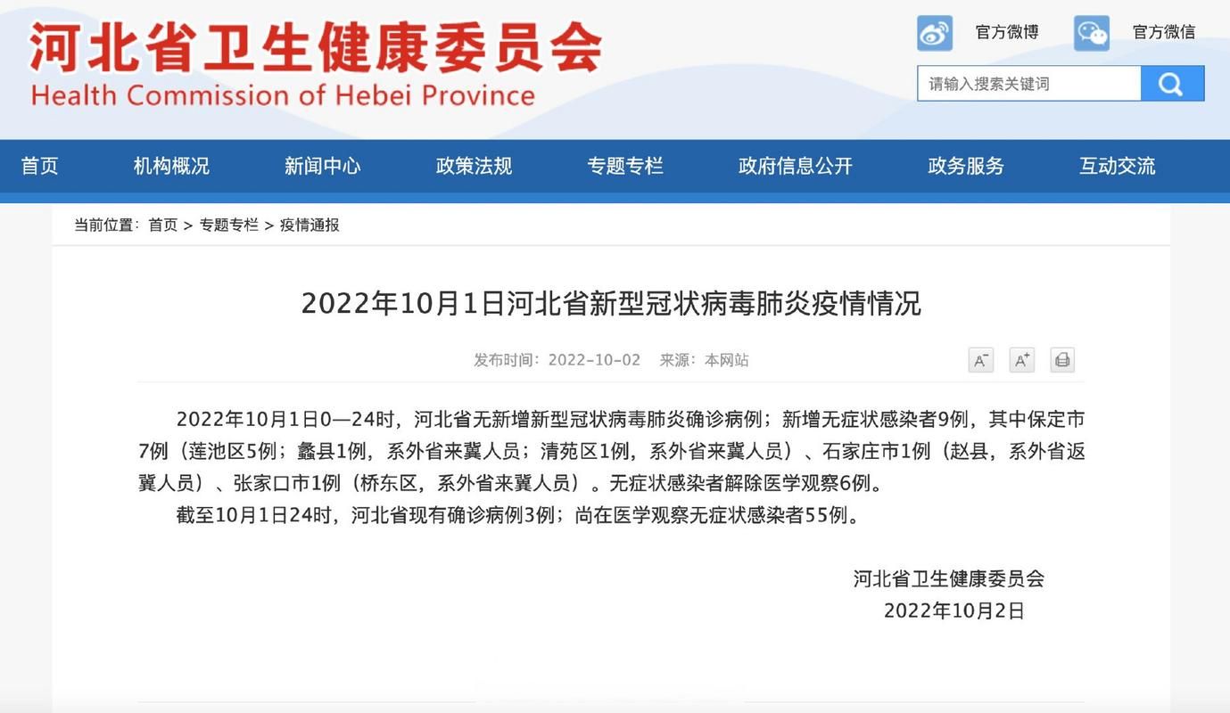 沙河近1天新增无症状感染者6例/沙河有没有新型冠状病毒