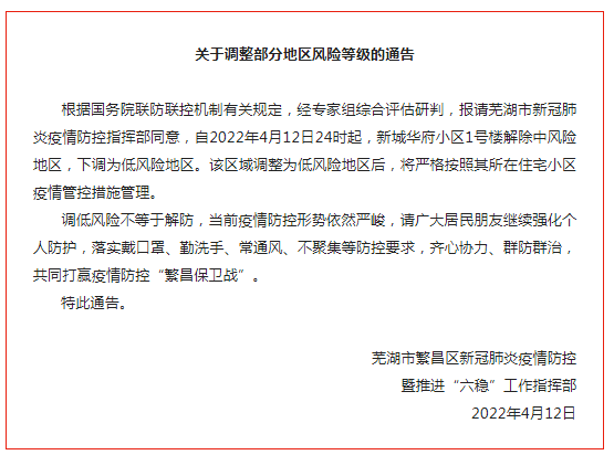 疫情繁昌区最新情况(疫情繁昌区最新情况通报)