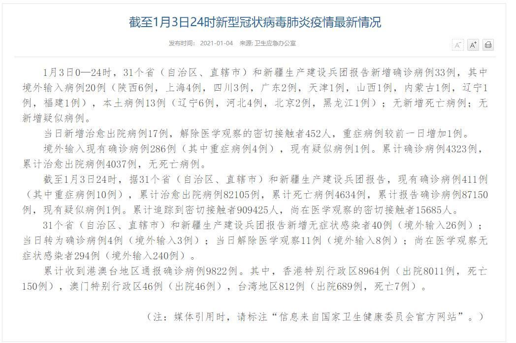 31省区市增6例死亡病例(31省区市新增44例本土确诊)
